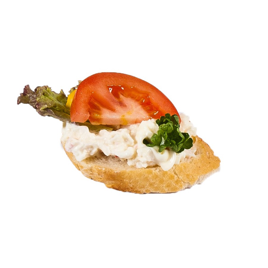 Jednohubka s krabím salátem surimi