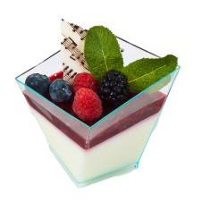 Panna cotta s malinami