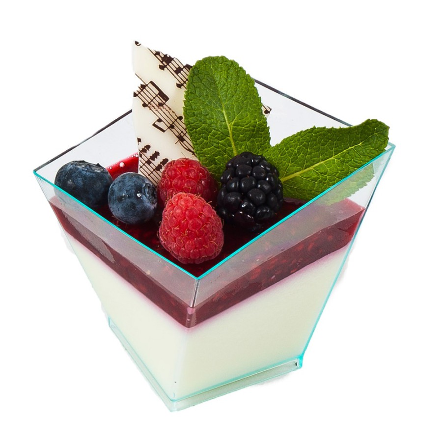 Panna cotta s malinami