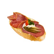 Chlebíček se salámem Gurmán v parmezánu