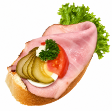 Chlebíček s moravským masem na másle