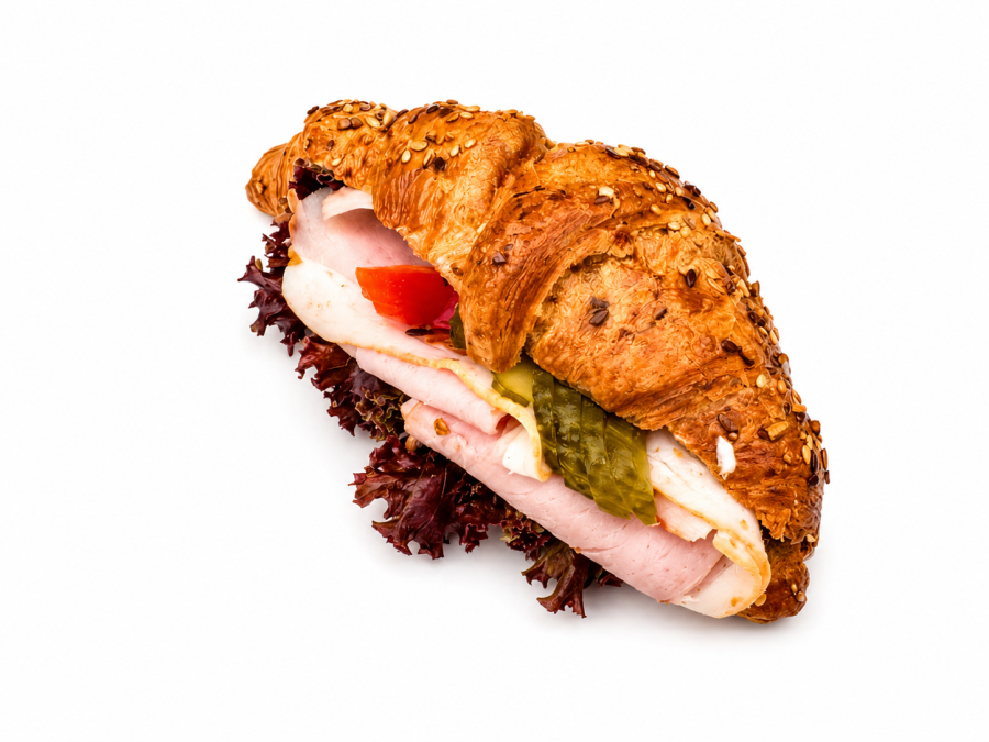 Croissant se šunkou od kosti