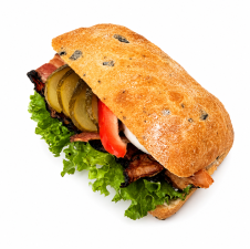 Ciabatta s křupavou anglickou slaninou