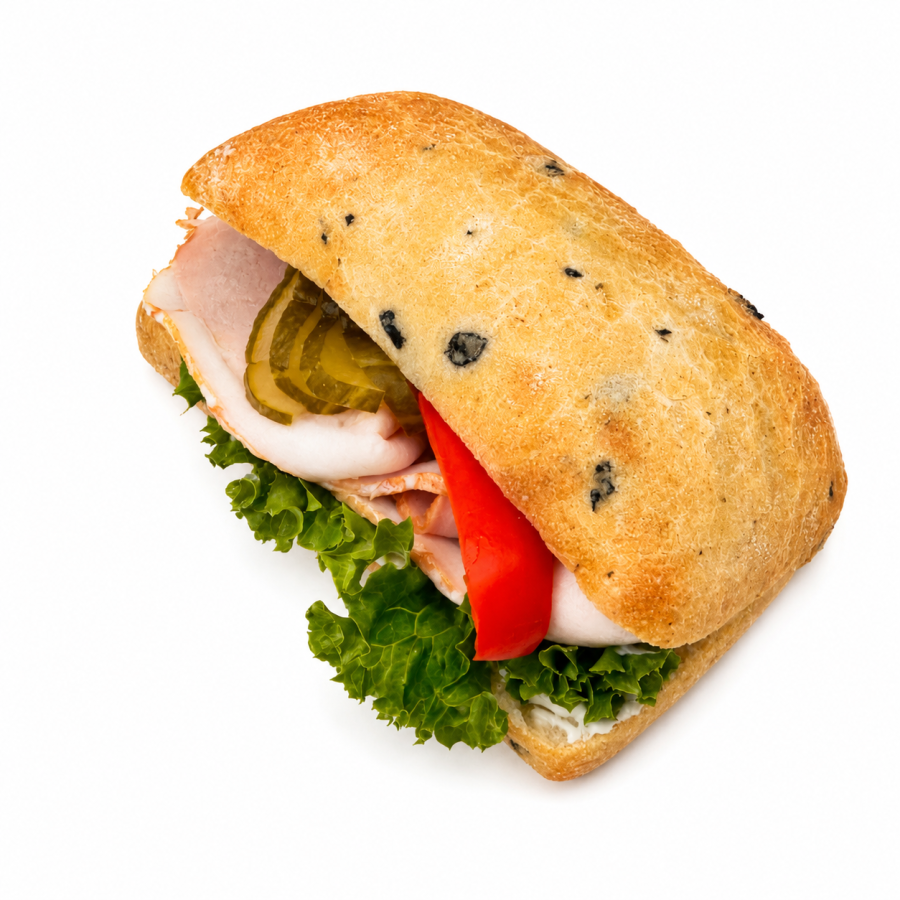 Ciabatta s pražskou šunkou od kosti