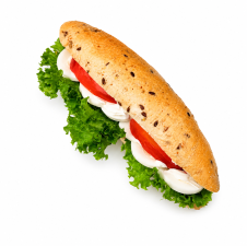 Celozrnný rohlík s vejci na majonéze