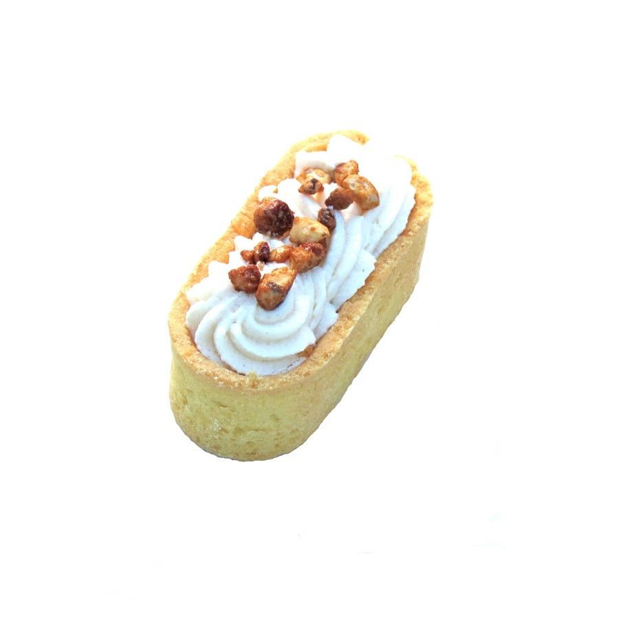 Mini eclaire světlý s arašídovým krémem a griliášem