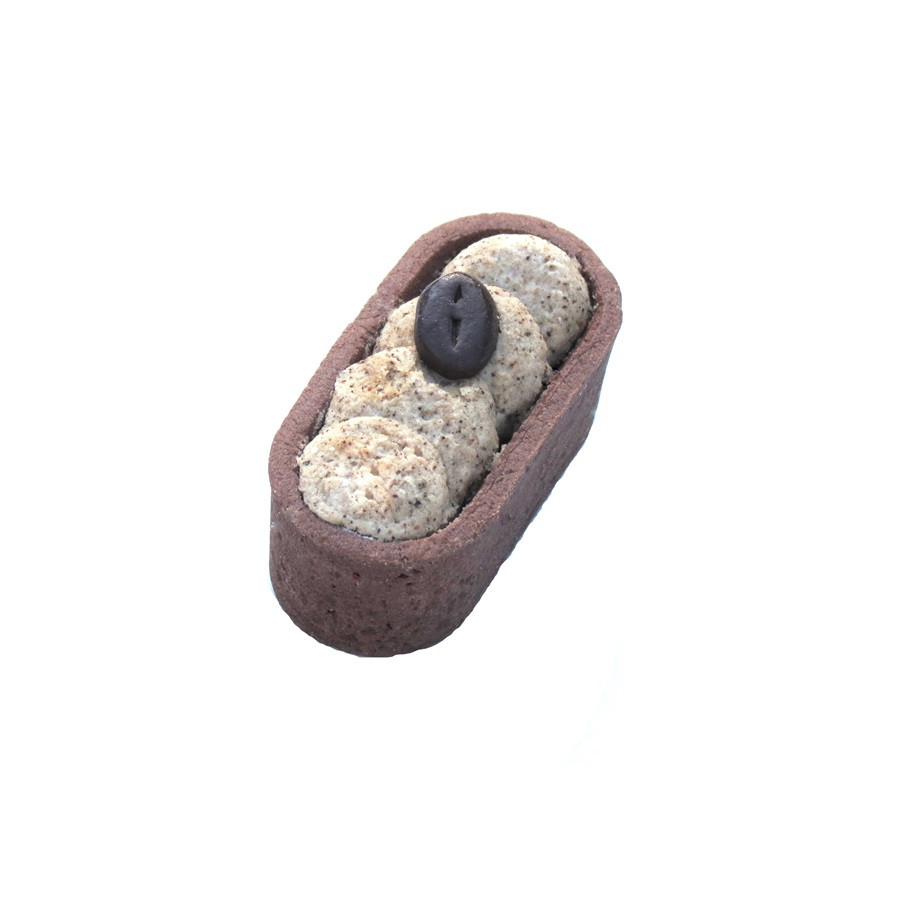 Mini eclaire kakaový s kávovým krémem
