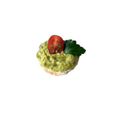 Chlebová kanapka luxus s avokádovým guacamole a cherry rajčátkem
